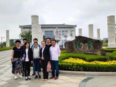 山东福寿园工程中心负责人丁兆芳等人考察js3333线路检测中心