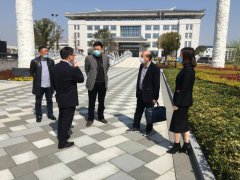 湖州市民政局副局长沈建军来js3333线路检测中心调研生态葬